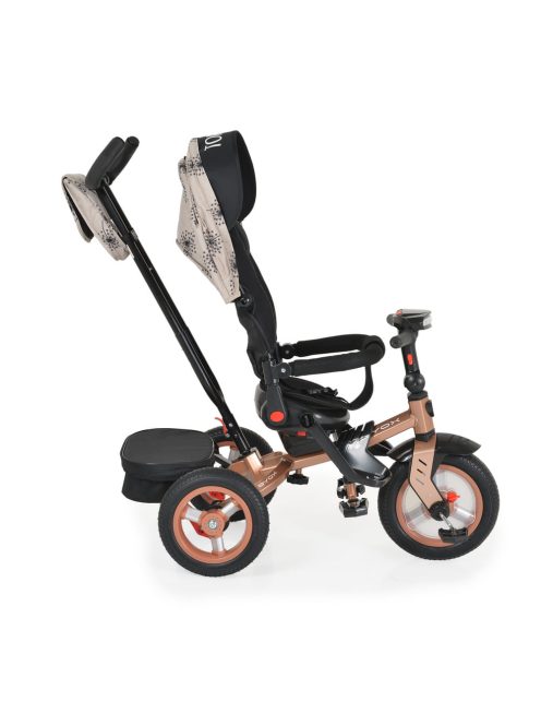 Byox Tornado szülőkaros tricikli 25kgig 360f forgatható bézs