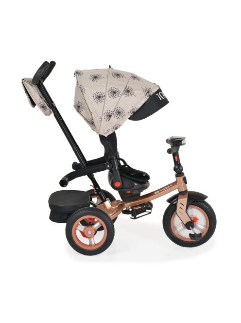 Byox Tornado szülőkaros tricikli 25kgig 360f forgatható bézs