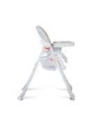 Cangaroo Kimchi etetőszék összecsukható 2 kerék, dönthető világos szürke