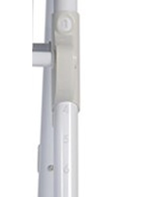 Cangaroo Kimchi etetőszék összecsukható 2 kerék, dönthető világos szürke