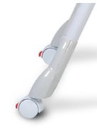 Cangaroo Kimchi etetőszék összecsukható 2 kerék, dönthető világos szürke