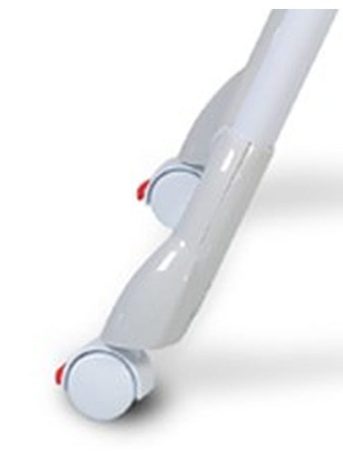 Cangaroo Kimchi etetőszék összecsukható 2 kerék, dönthető világos szürke