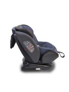   Cangaroo Pilot 0-36kg gyerekülés isofix 360, bőr, napellenző farmer