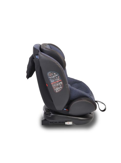 Cangaroo Pilot 0-36kg gyerekülés isofix 360, bőr, napellenző farmer