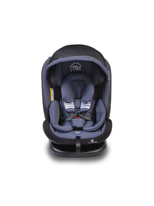 Cangaroo Pilot 0-36kg gyerekülés isofix 360, bőr, napellenző farmer