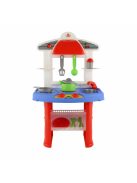 POLESIE Játék konyha JANA edényekkel 49cm PIROS/kék