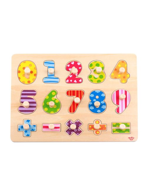 TOOKY fapuzzle számok  -16dbos