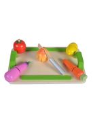 Moni Toys Fajáték fa szeletelhető zöldség szett