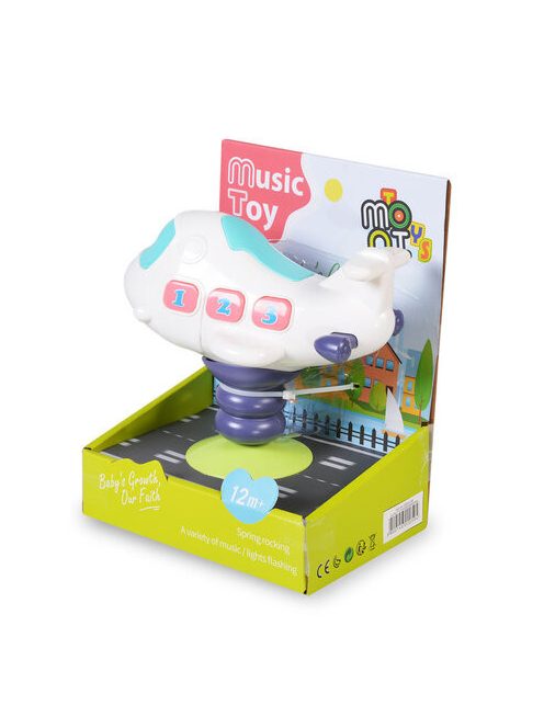MONI TOYS műanyag kis repülő FEHÉR