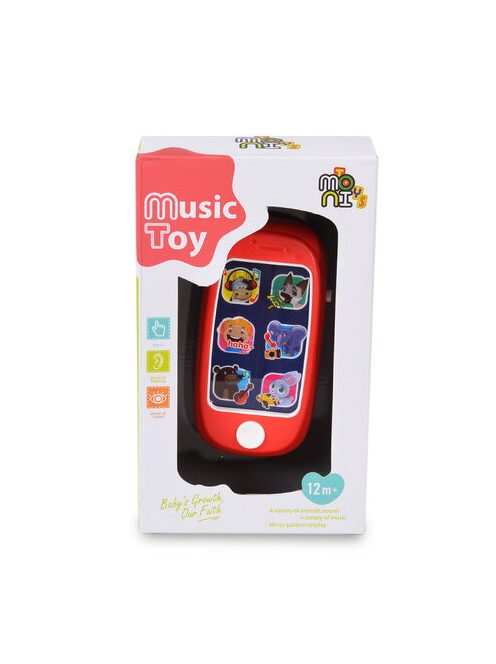 MONI TOYS műanyag okos telefon PIROS