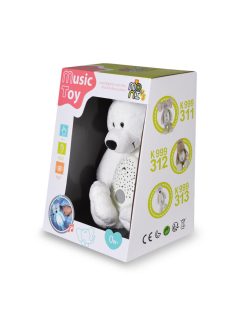 Moni Toys Lamp éjjeli lámpa maci plüss projector fehér