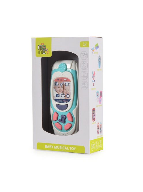 MONI TOYS műanyag baby telefon KÉK