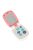 MONI TOYS műanyag baby kinyitható gombos telefon FEHÉR/PINK