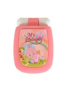 MONI TOYS műanyag baby kinyitható gombos telefon FEHÉR/PINK