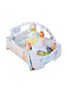 Oasis játszószőnyeg oldalfallal nagy szürke