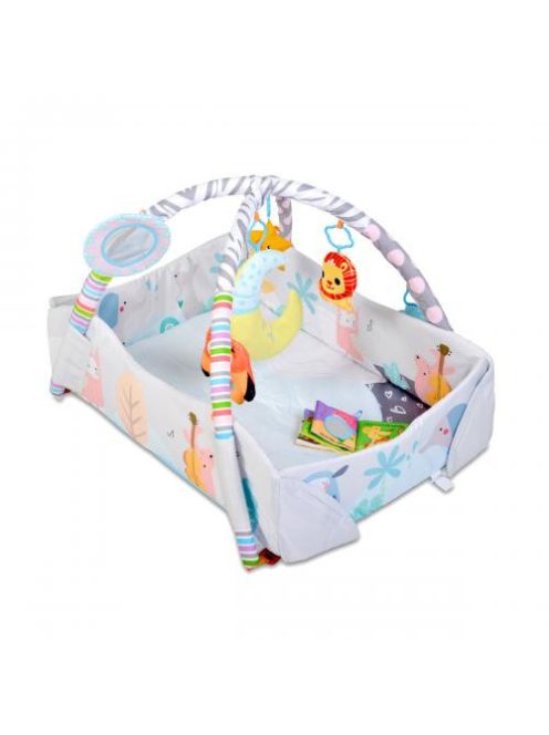 Oasis játszószőnyeg oldalfallal nagy szürke