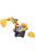 Moni Toys Excavator ráülős kanalas munkagép sárga