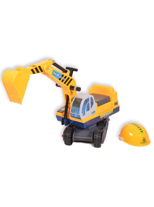 Moni Toys Excavator ráülős kanalas munkagép sárga