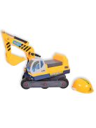 Moni Toys Excavator ráülős kanalas munkagép sárga
