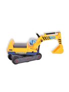 Moni Toys Excavator ráülős kanalas munkagép sárga