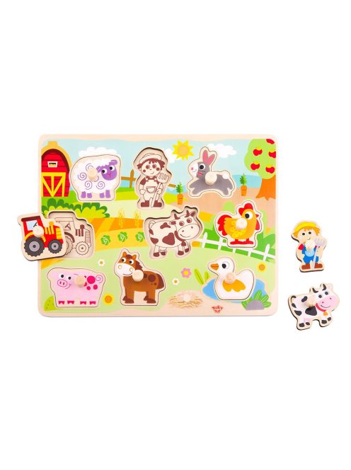 TOOKY fapuzzle farm állatok -10dbos