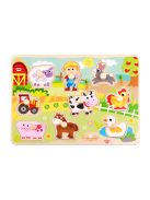 TOOKY fapuzzle farm állatok -10dbos