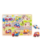 TOOKY fapuzzle járművek  -10dbos