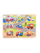 TOOKY fapuzzle járművek  -10dbos