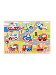 TOOKY fapuzzle járművek  -10dbos