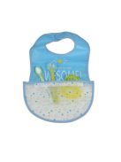 GLAM előke tépőzáras, zsebbel, műanyag KÉK