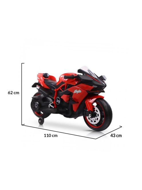 MONI Ninja Duo elektromos, akkumulátoros kismotor 2 kerekű PIROS