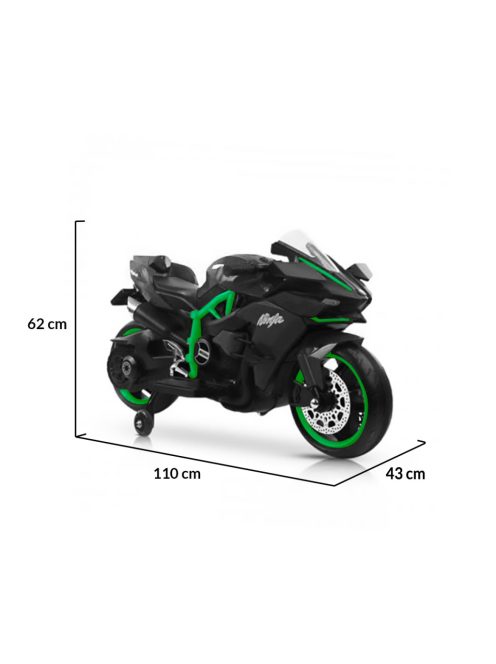 MONI Ninja Duo elektromos, akkumulátoros kismotor 2 kerekű FEKETE