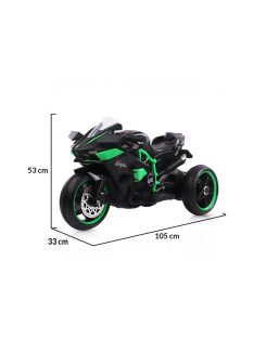   MONI Ninja elektromos, akkumulátoros kismotor 3 kerekű FEKETE