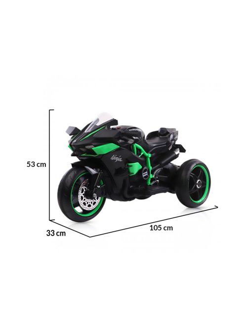 MONI Ninja elektromos, akkumulátoros kismotor 3 kerekű FEKETE