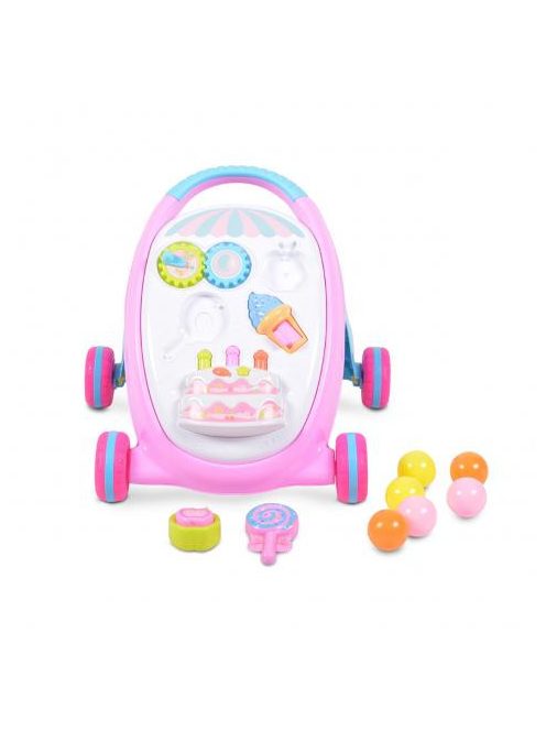MUSIC BABY WALKER járássegítő sütis PINK