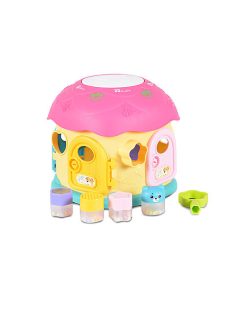 Műanyagjáték GOMBAHÁZ formaberakó PINK