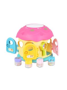 Műanyagjáték GOMBAHÁZ formaberakó PINK