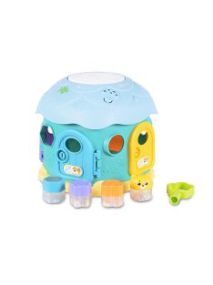 Műanyagjáték GOMBAHÁZ formaberakó KÉK