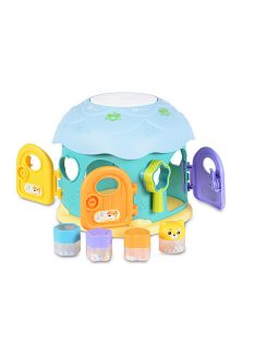 Műanyagjáték GOMBAHÁZ formaberakó KÉK