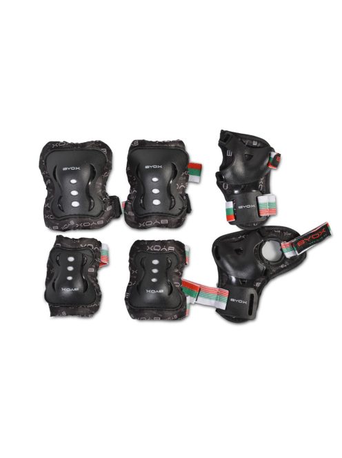 BICIKLIS védőfelszerelés térd, könyök, kézvédő szett B osztály