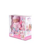 Tutu love  36 cm-es Játékbaba itatható, zenélő szett rózsa