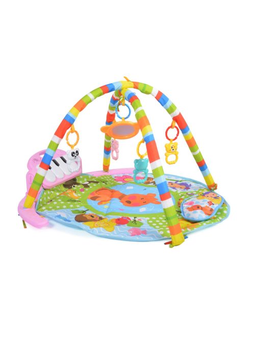 Baby piano játszószőnyeg zongorás lány pink