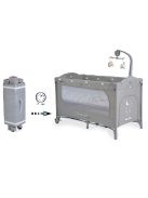 Cangaroo Once upon2 2 szint utazóágy zenélő forgó játékkal szürke