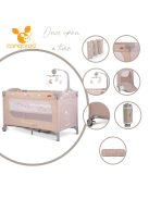 Cangaroo Once upon2 2 szint utazóágy zenélő forgó játékkal bézs