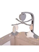 Cangaroo Once upon2 2 szint utazóágy zenélő forgó játékkal bézs