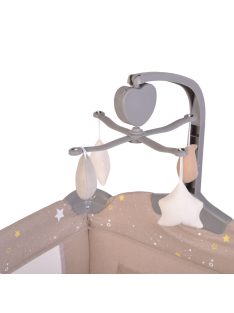   Cangaroo Once upon2 2 szint utazóágy zenélő forgó játékkal bézs