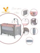 Cangaroo Once upon2 2 szint utazóágy zenélő forgó játékkal pink