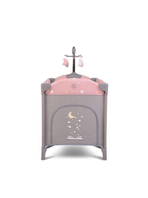 Cangaroo Once upon2 2 szint utazóágy zenélő forgó játékkal pink