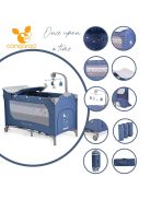 Cangaroo Once upon3 2 szintes utazóágy zenélő játékkal, pelenkázós farmer