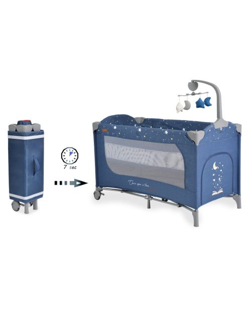 Cangaroo Once upon3 2 szintes utazóágy zenélő játékkal, pelenkázós farmer